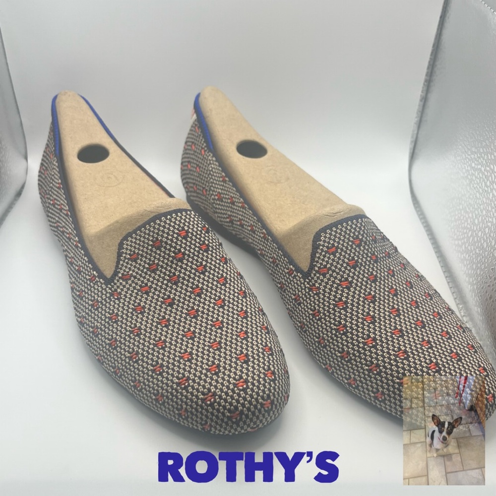 Rothy’s Limited Edition The Loafer in Coral Dot, Sz 10